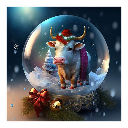 Zodiac Animal In Crystal Ball - Full Round Drill Diamond Painting 30*30CM