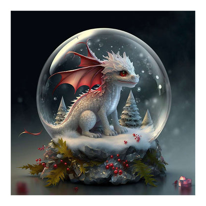 Zodiac Animal In Crystal Ball - Full Round Drill Diamond Painting 30*30CM