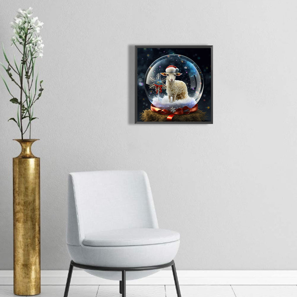 12 Zodiac Sheep In Crystal Ball - Full Round Drill Diamond Painting 30*30CM