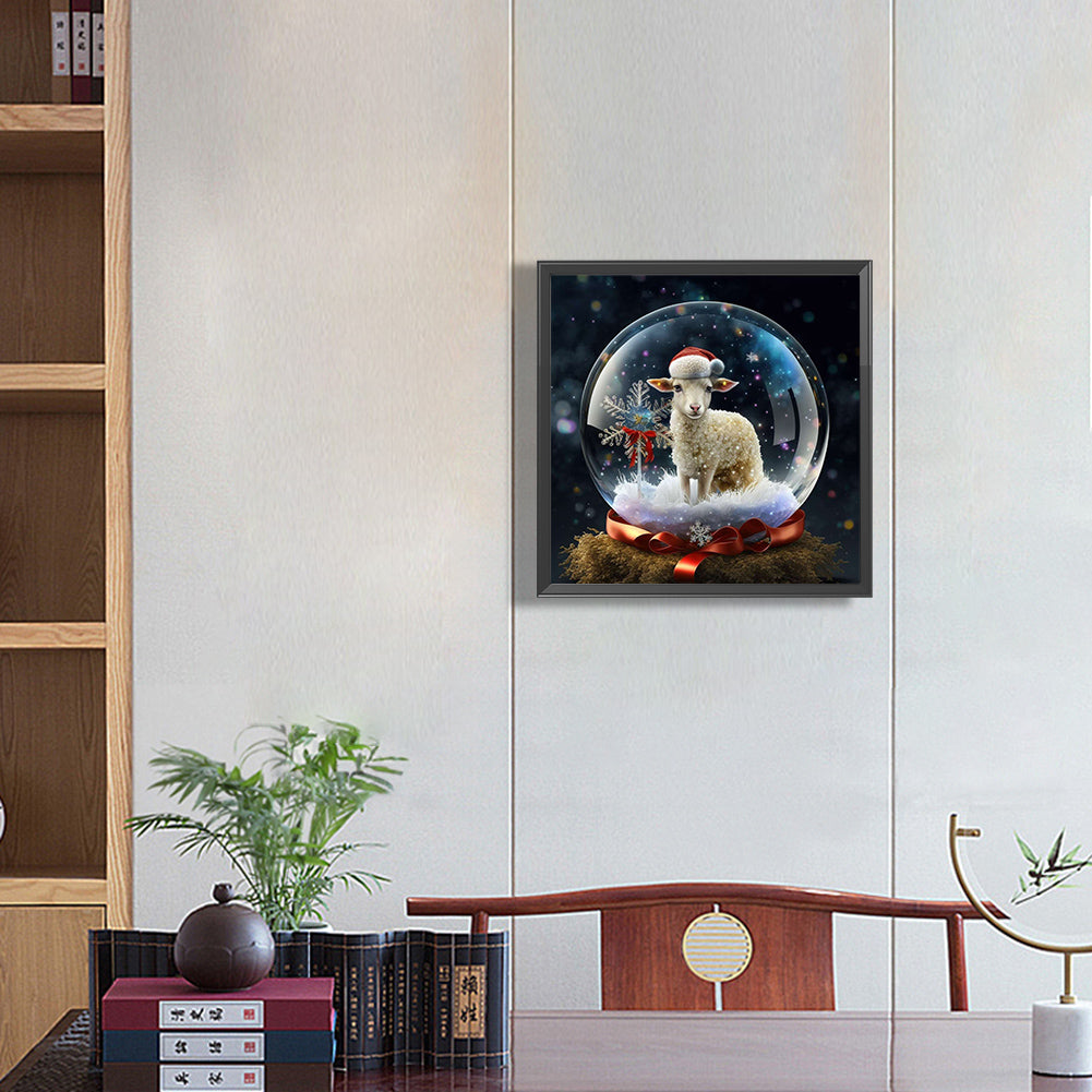 12 Zodiac Sheep In Crystal Ball - Full Round Drill Diamond Painting 30*30CM