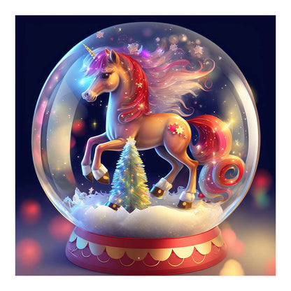 Zodiac Animal In Crystal Ball - Full Round Drill Diamond Painting 30*30CM