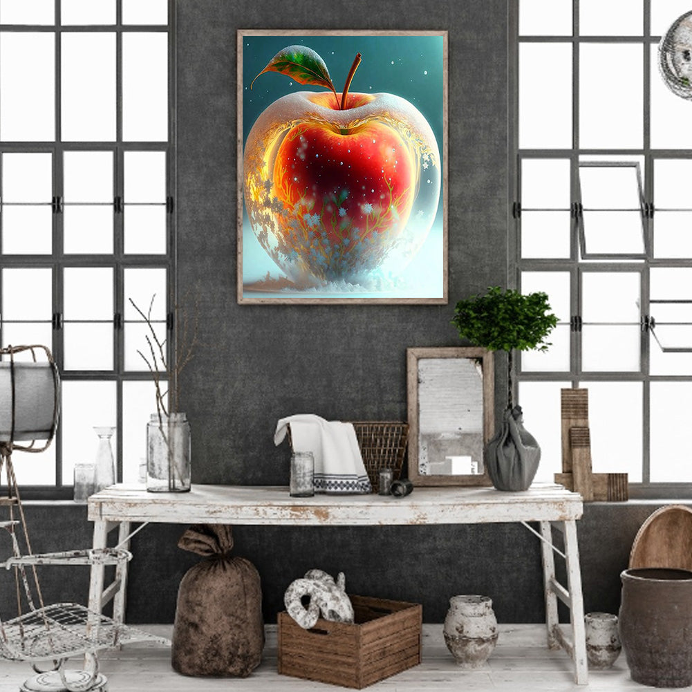 Dream Snowflake Apple - Full Round Drill Diamond Painting 30*40CM