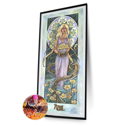Jewel Goddess - Full Round Drill Diamond Painting 30*70CM