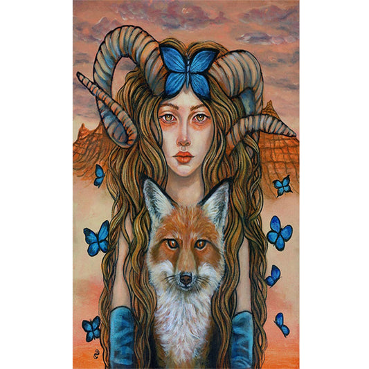 Beauties And Animals - Full Round Drill Diamond Painting 40*60CM