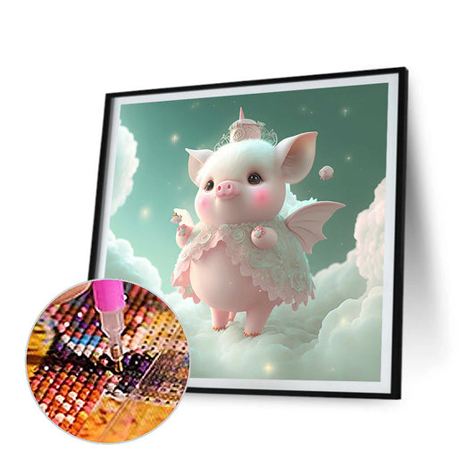Dream Fat Pig - Full Round Drill Diamond Painting 30*30CM