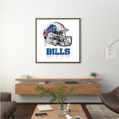 Buffalo Bills - Full Round Drill Diamond Painting 40*40CM