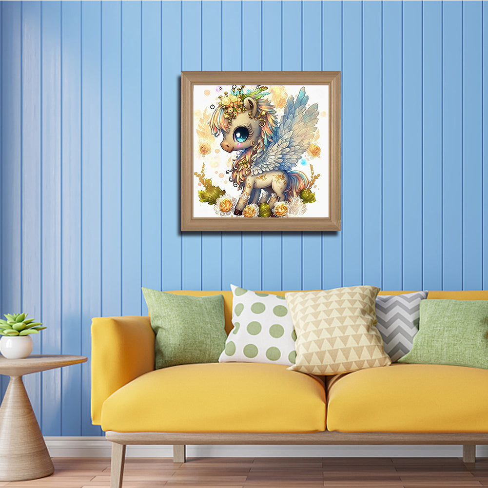 Little Dragon - Full Round Drill Diamond Painting 30*30CM
