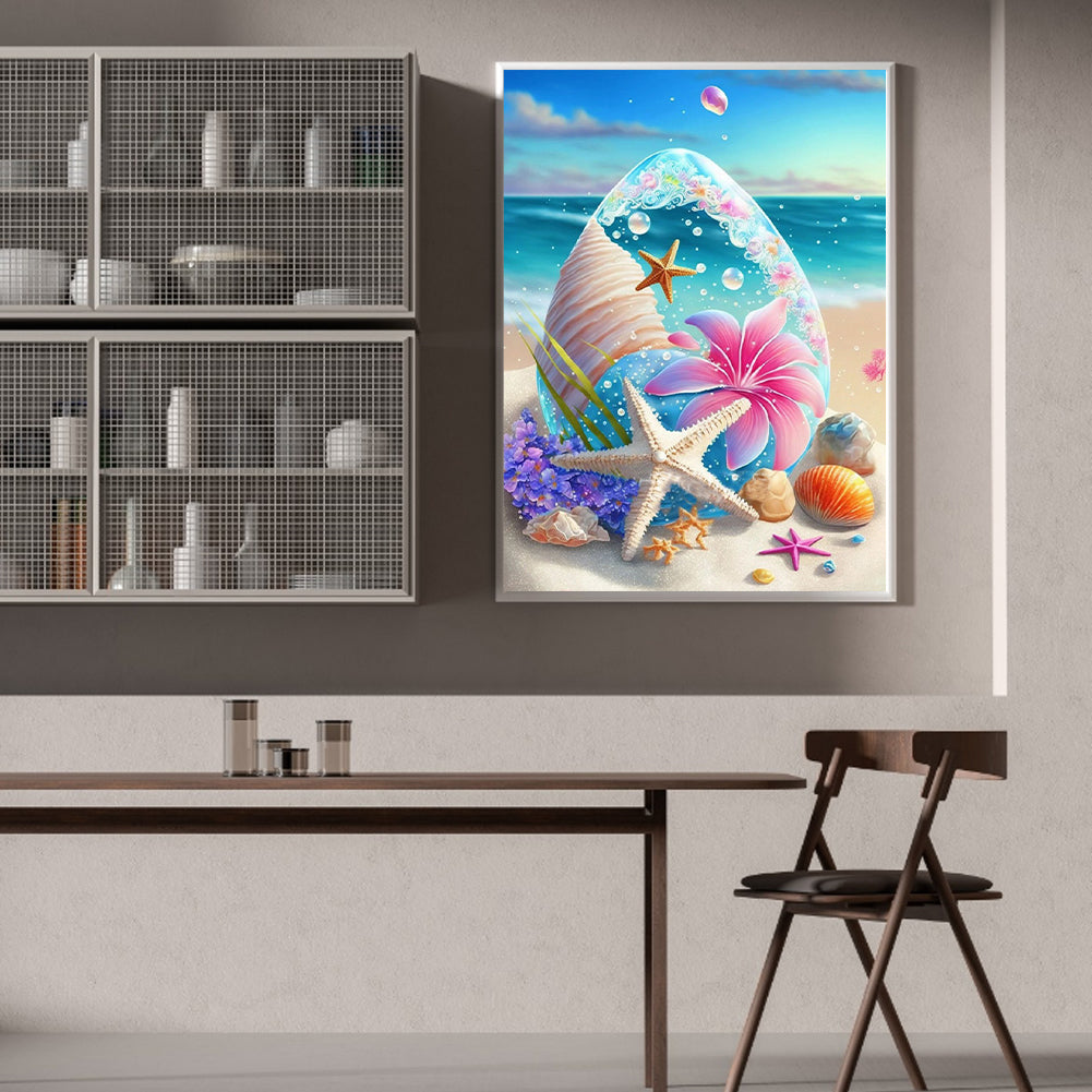 Beach Sea Shells - Full Round Drill Diamond Painting 40*50CM