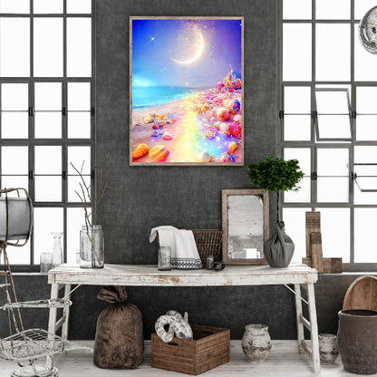 Rainbow Beach - Full Round Drill Diamond Painting 30*40CM