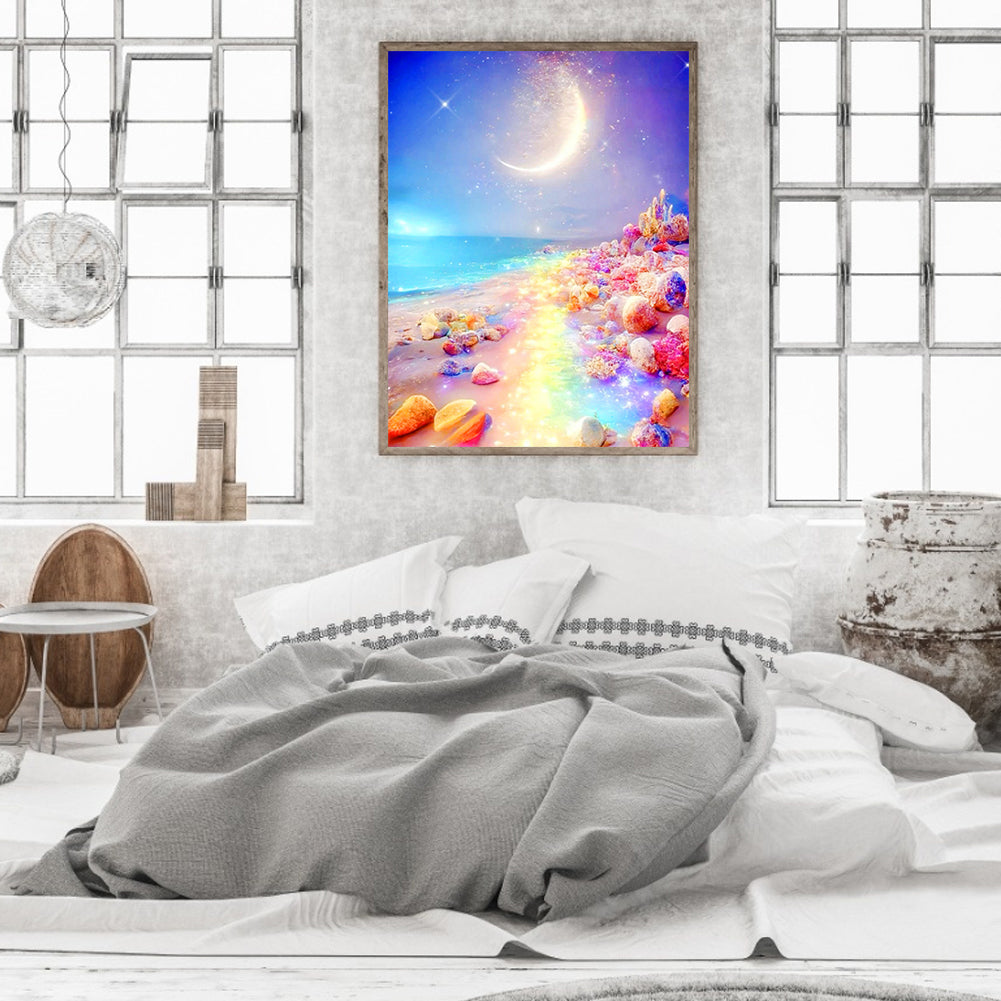 Rainbow Beach - Full Round Drill Diamond Painting 30*40CM