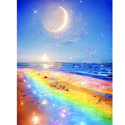 Rainbow Beach - Full Round Drill Diamond Painting 30*40CM