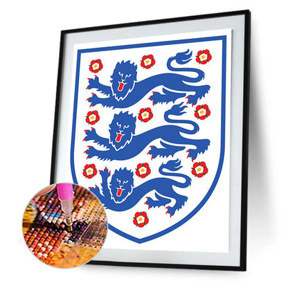 England Football - Full Round Drill Diamond Painting 30*40CM