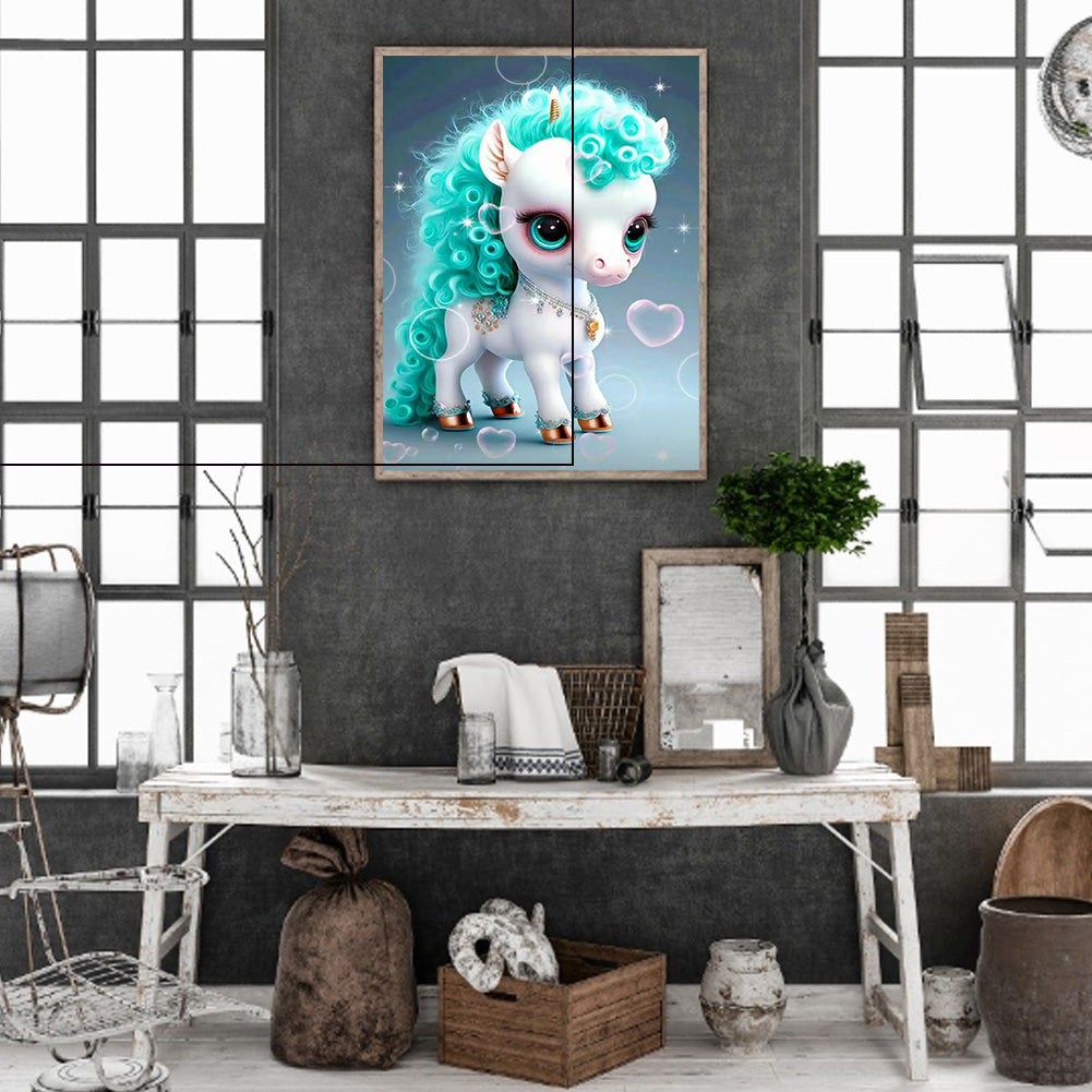 12 Zodiac Horses - Full Round Drill Diamond Painting 30*40CM