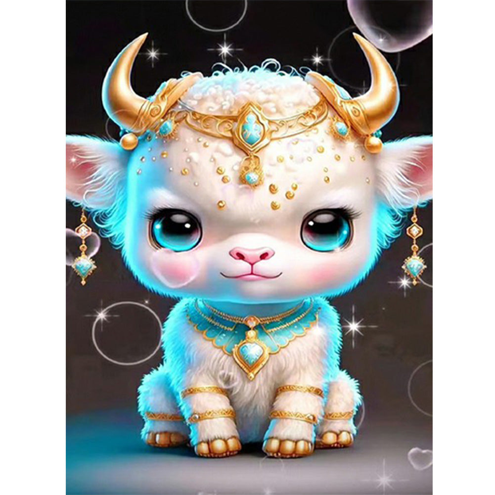 12 Zodiac Ox - Full Round Drill Diamond Painting 30*40CM