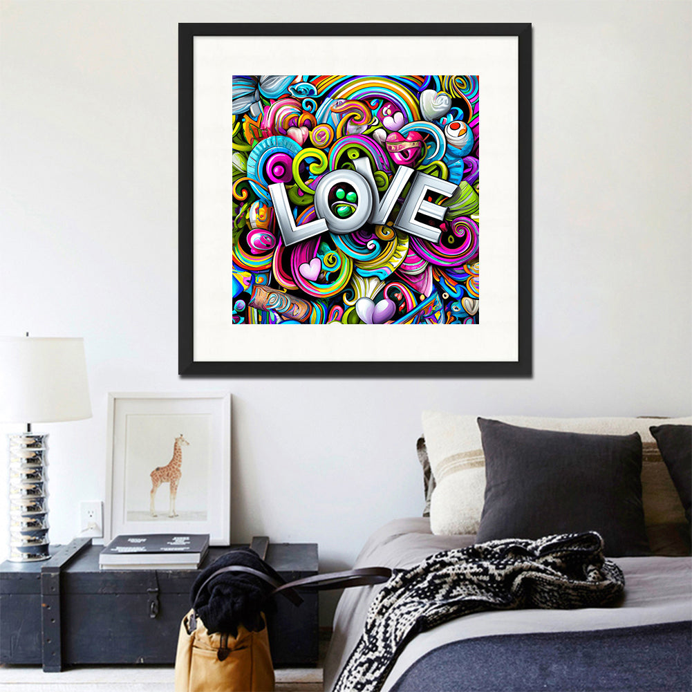 Full Of Love - Full Round Drill Diamond Painting 30*30CM
