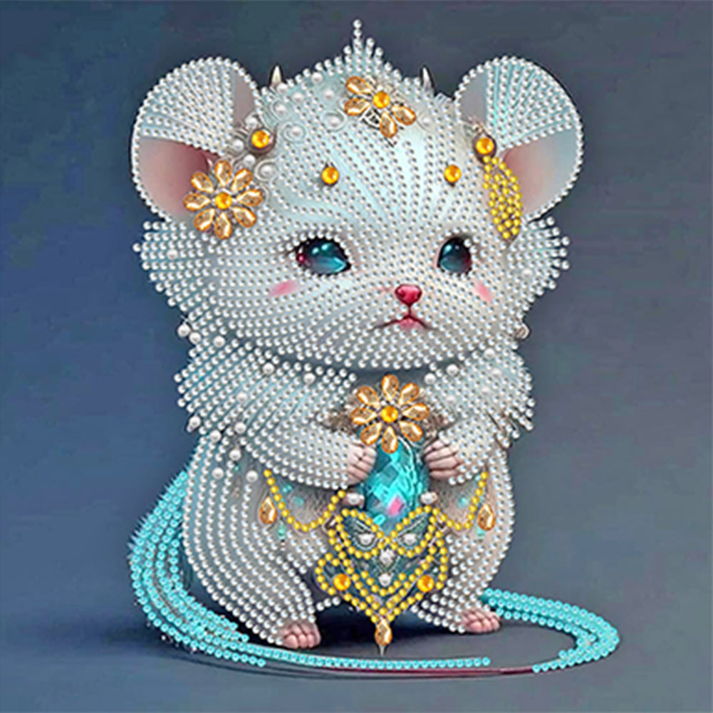 Chinese Zodiac - Rat - Special Shaped Drill Diamond Painting 30*30CM