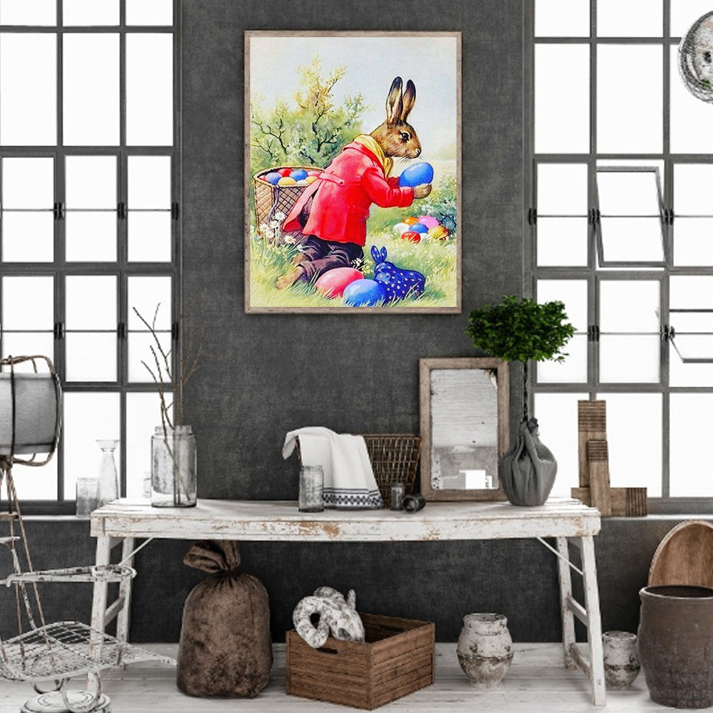 Easter Bunny - Full Square Drill Diamond Painting 30*40CM