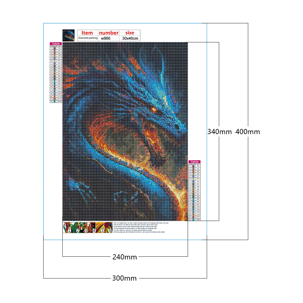 Magic Version Of The Zodiac Animal - Full Round Drill Diamond Painting 30*40CM