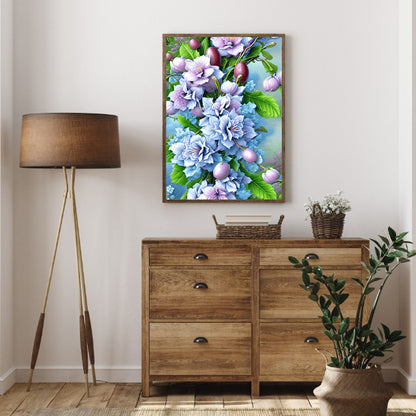 Pink Purple Bouquet - Full Round Drill Diamond Painting 30*40CM
