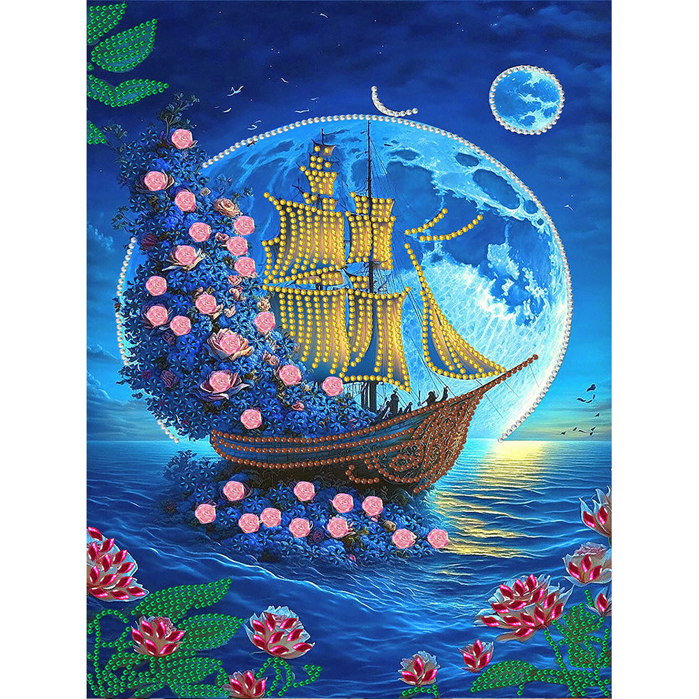Dreamy Seaside Beach Shells - Special Shaped Drill Diamond Painting30*40CM