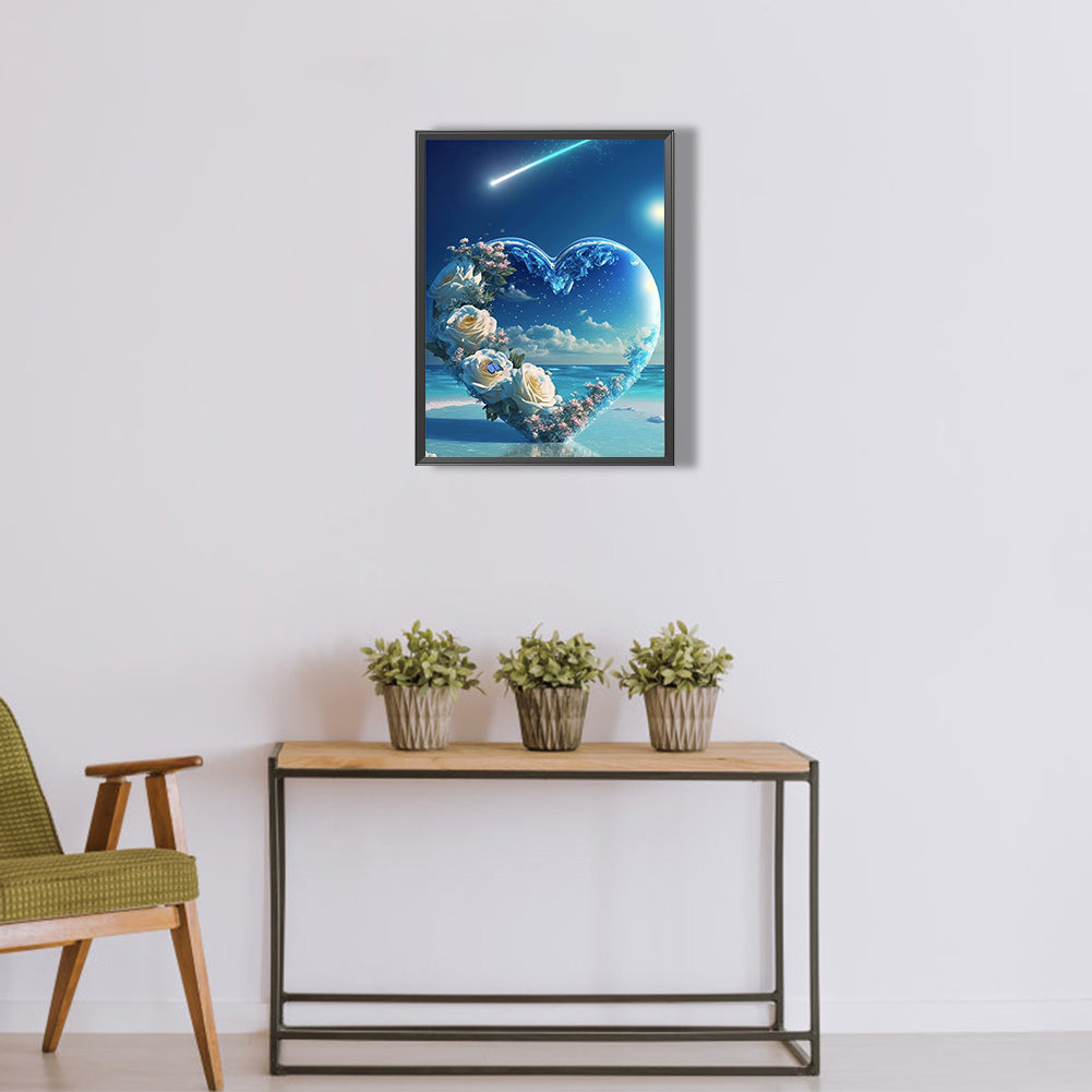 Beach Love - Full Round Drill Diamond Painting 30*40CM