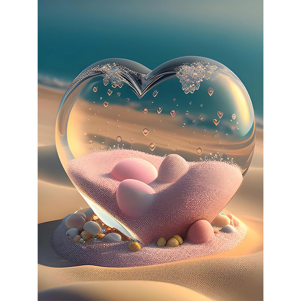 Beach Love - Full Round Drill Diamond Painting 30*40CM
