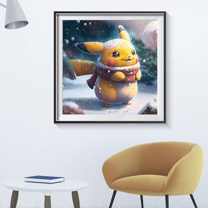 Pikachu - Full Round Drill Diamond Painting 30*30CM