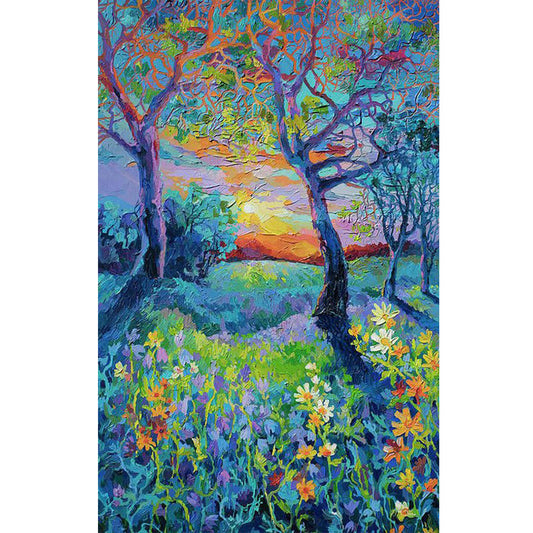 Autumn Forest - Full Round Drill Diamond Painting 30*45CM