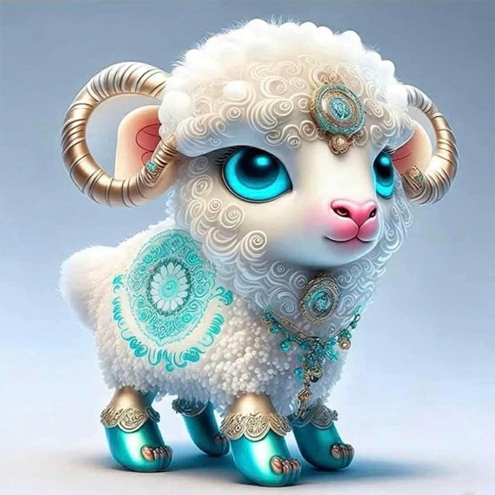 Zodiac Sheep - Full Square Drill Diamond Painting 30*30CM