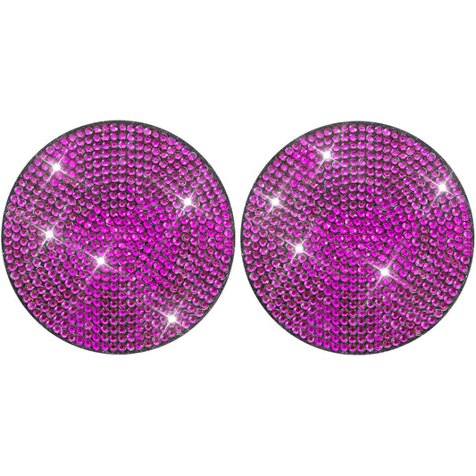 2pcs Anti Slip Coasters Acrylic DIY Car Coaster Solid Color for Table Home Decor(Purple)
