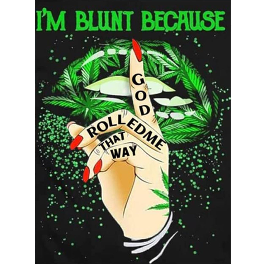 Marijuana Leaf - Full Round Drill Diamond Painting 30*40CM