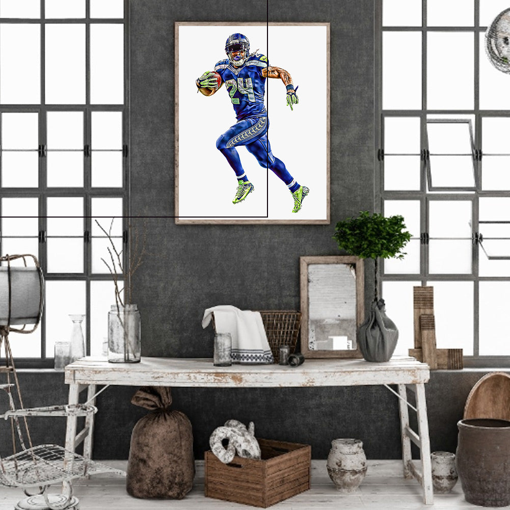 Football Area - Full Round Drill Diamond Painting 40*50CM