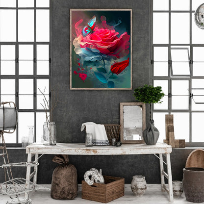 Smoke Rose - Full Round Drill Diamond Painting 30*40CM