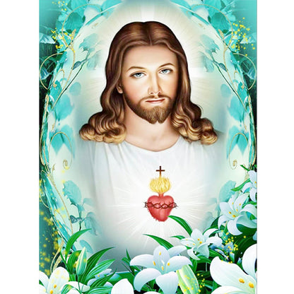 Religion Jesus - Full Round Drill Diamond Painting 30*40CM