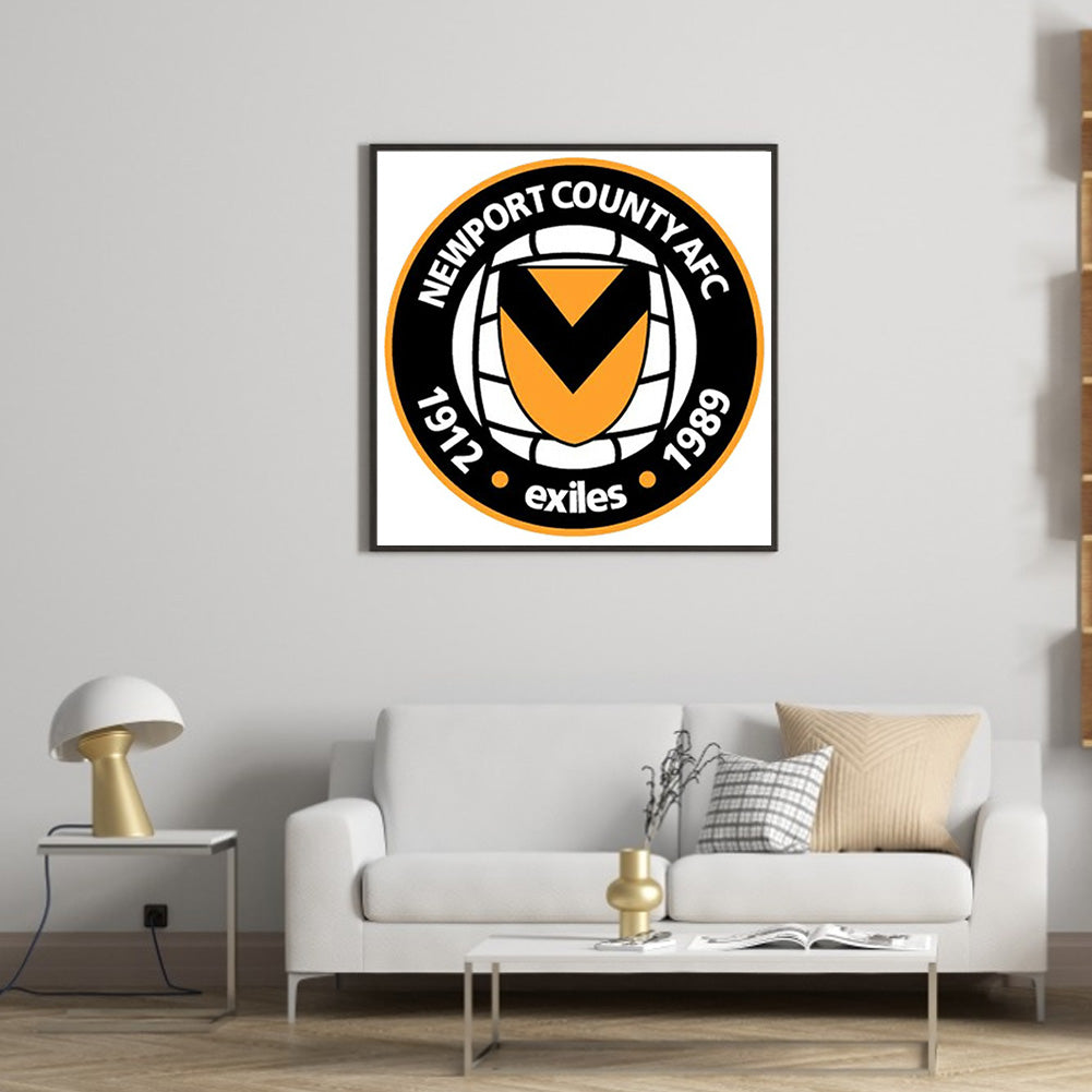 Newport County Football Club - Full Round Drill Diamond Painting 35*35CM