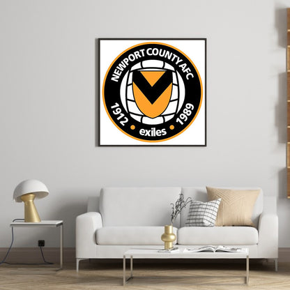 Newport County Football Club - Full Round Drill Diamond Painting 35*35CM