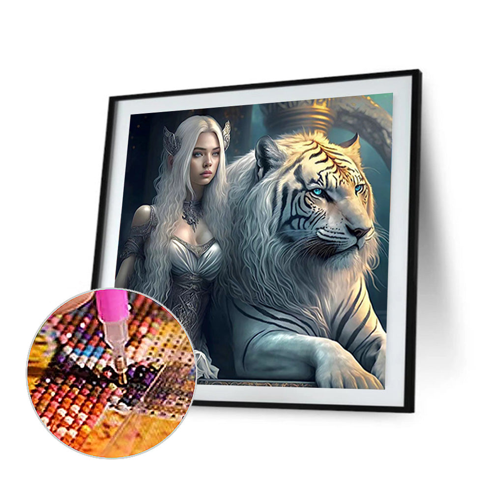 Beauty And The Beast - Full Round Drill Diamond Painting 40*40CM
