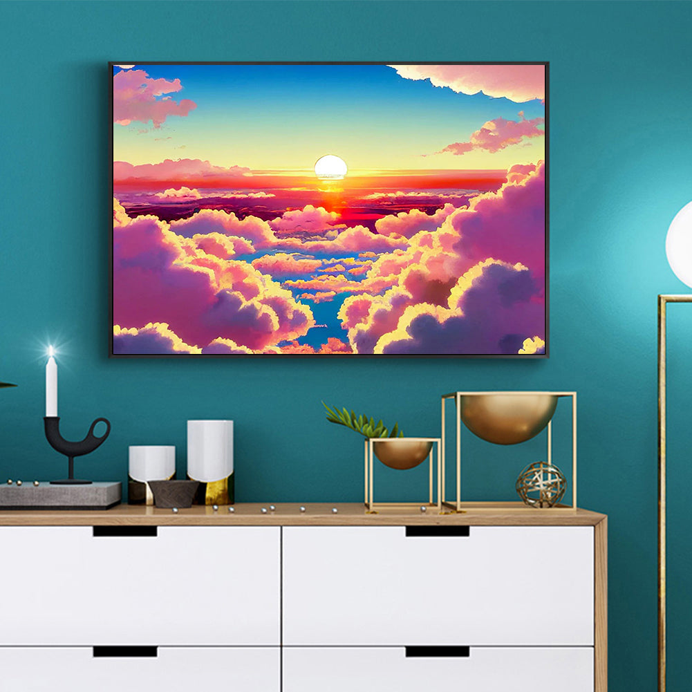 Sunrise At Sea - Full Round Drill Diamond Painting 40*50CM