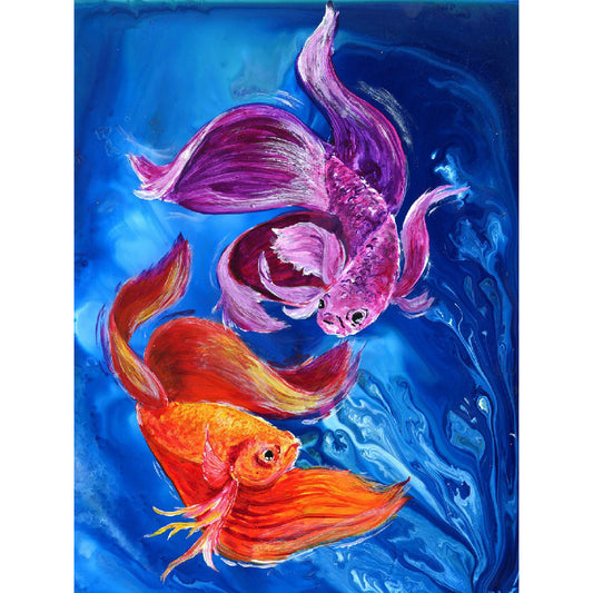 Pisces Totem - Full Round Drill Diamond Painting 30*40CM