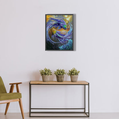 Pisces Totem - Full Round Drill Diamond Painting 30*40CM