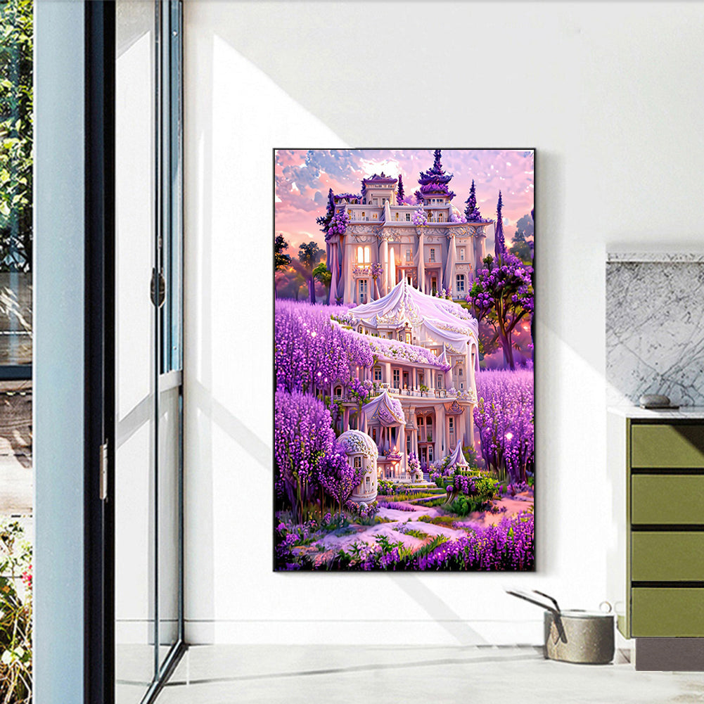 Lavender Palace - Full Round Drill Diamond Painting 45*70CM