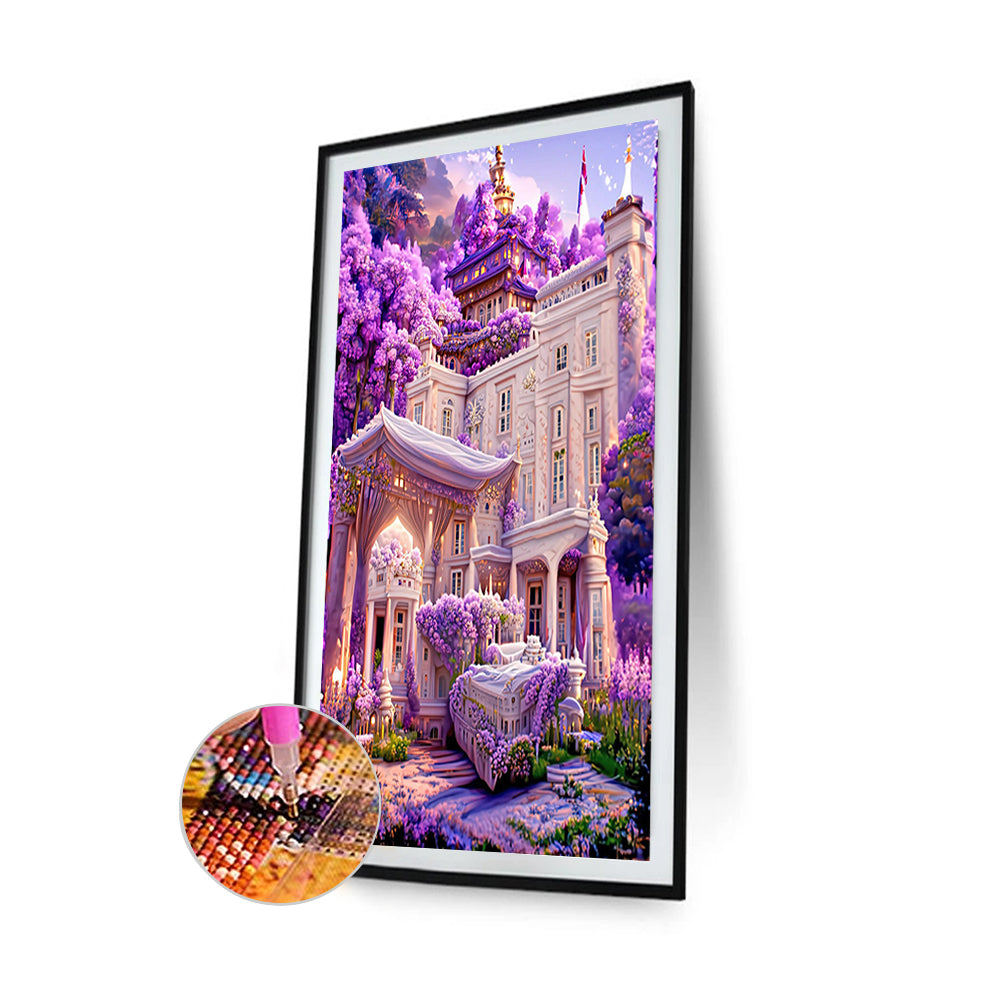 Lavender Palace - Full Round Drill Diamond Painting 45*70CM