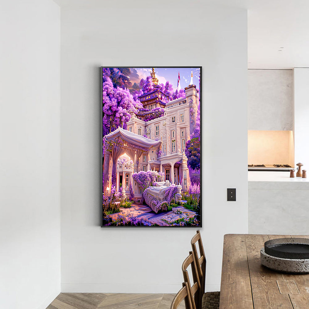 Lavender Palace - Full Round Drill Diamond Painting 45*70CM