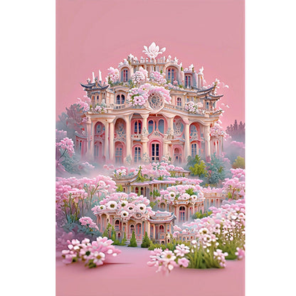 Little Daisy Palace - Full Round Drill Diamond Painting 45*70CM