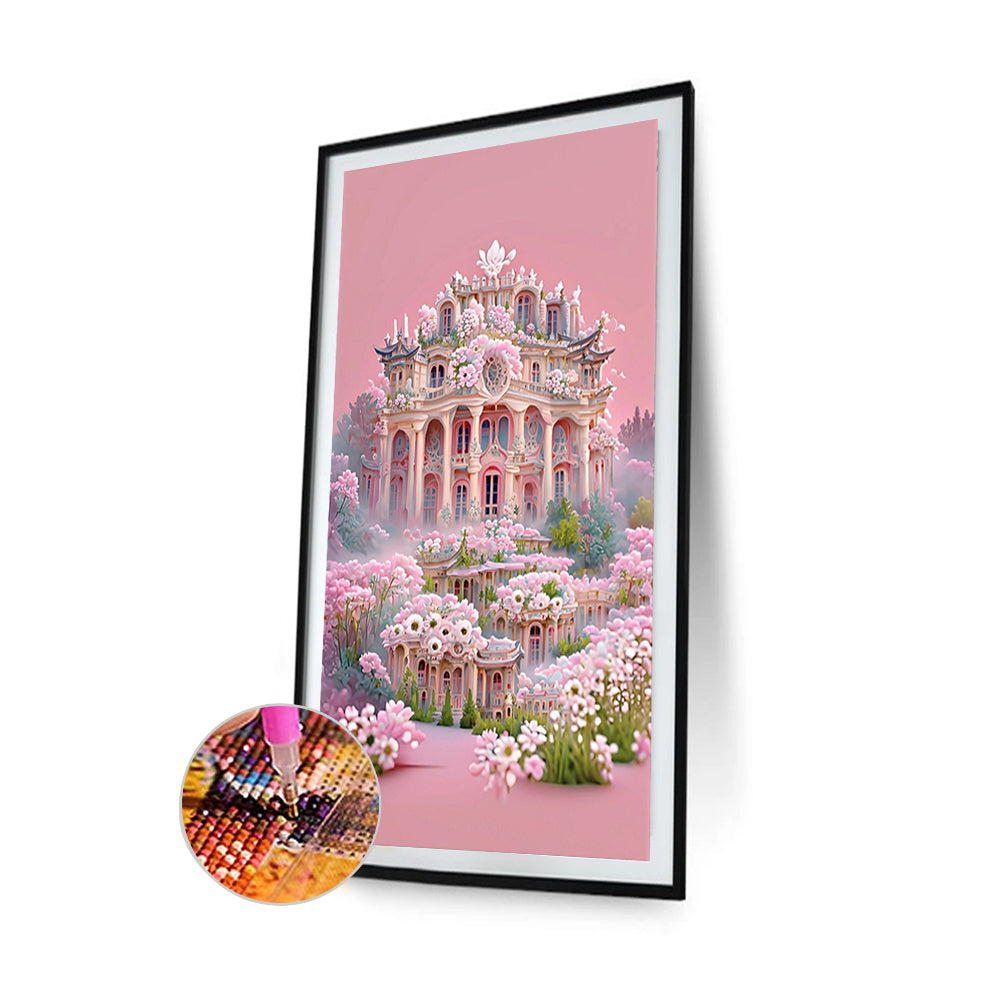 Little Daisy Palace - Full Round Drill Diamond Painting 45*70CM