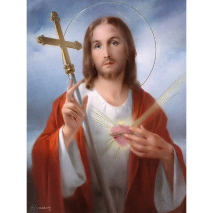 Religion Jesus - Full Round Drill Diamond Painting 30*40CM