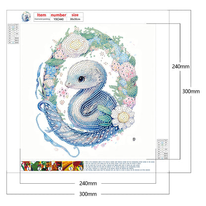 Comic Version Zodiac Animal - Special Shaped Drill Diamond Painting 30*30CM