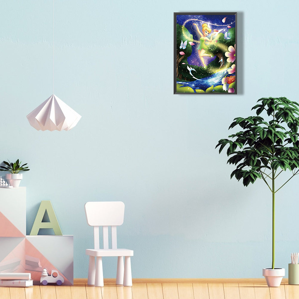 Disney Tinkerbell - Full Round Drill Diamond Painting 30*40CM