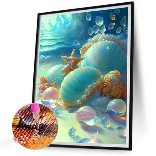Seaside Pearl Shell - Full Round Drill Diamond Painting 40*50CM