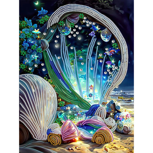 Dream Shell - Special Shaped Drill Diamond Painting 30*40CM